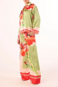 Sanina Pant in Scarf Flora