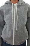 The Boyfriend Zip in Grey