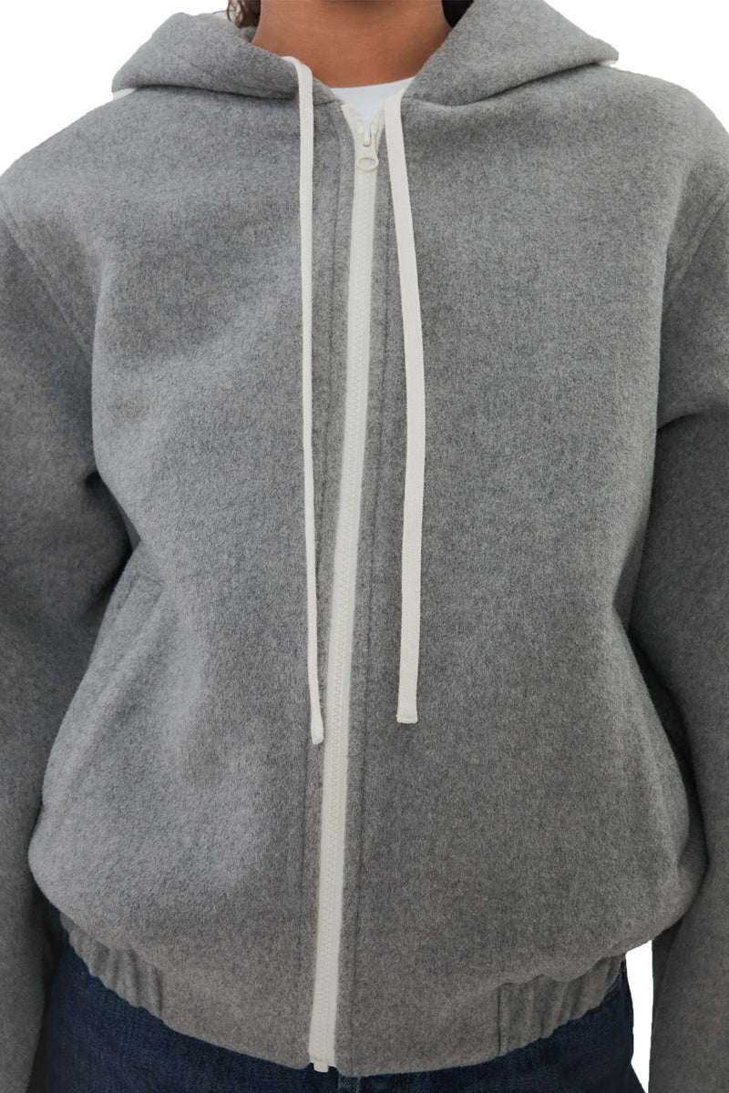 The Boyfriend Zip in Grey