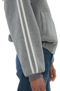 The Boyfriend Zip in Grey