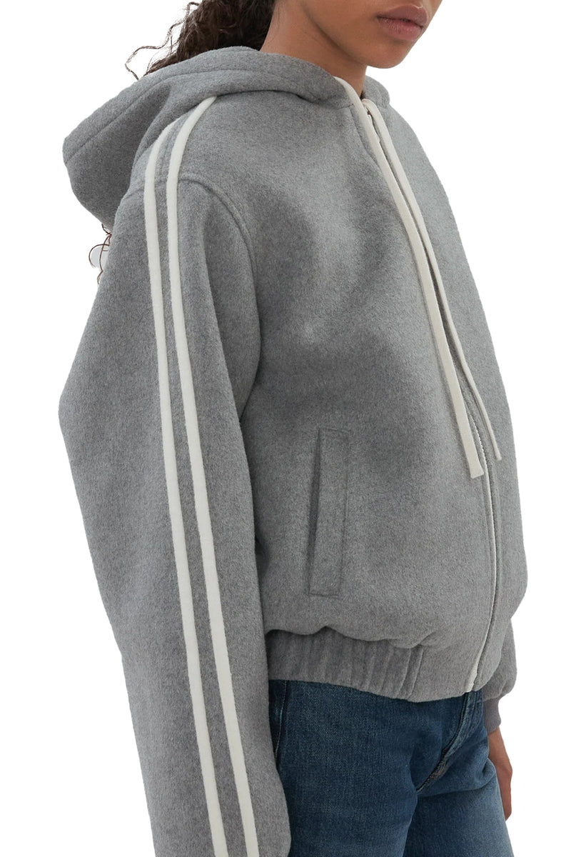 The Boyfriend Zip in Grey