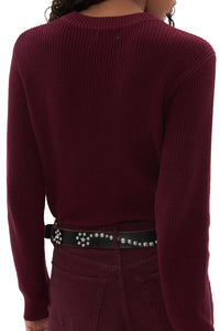 The Hotel Sweater Long Sleeve in Burgundy
