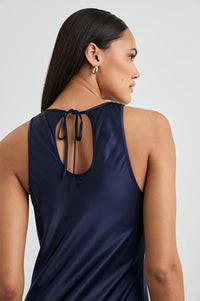 Solene Dress in Navy