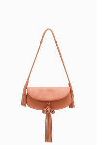 Paloma Tassel Flap Bag in Rose