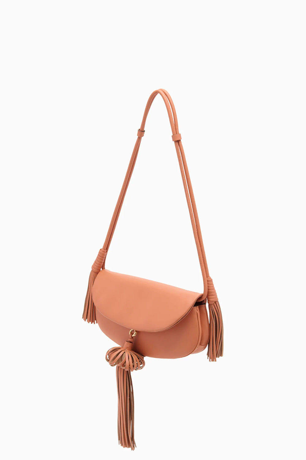 Paloma Tassel Flap Bag in Rose