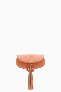 Paloma Tassel Flap Bag in Rose
