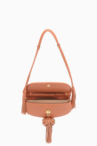 Paloma Tassel Flap Bag in Rose