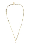 14K Gold Filled Chain with Single Lab Grown Diamond Drop Necklace