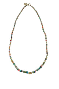 Necklace of Graduated Multi Colored Opals