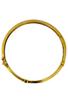 Gold Vermeil Bangle with Channel Set Emeralds