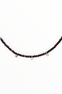 Faceted pink Sapphires with 3 gold vermeil lab grown diamond drops