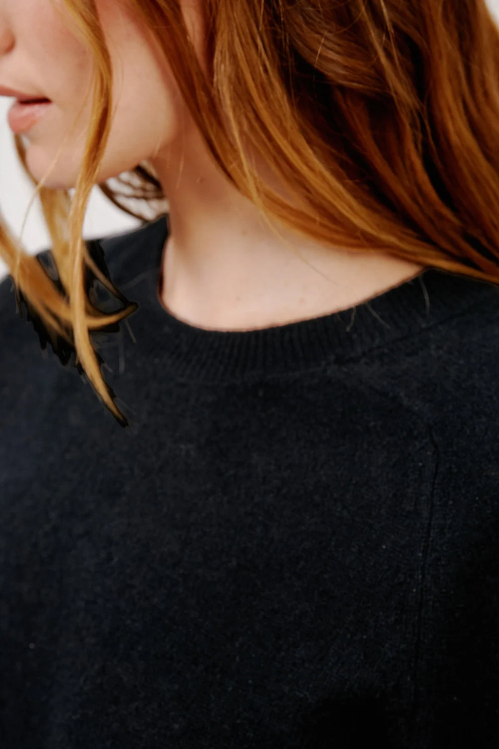 Jayne Layering Crewneck in Black