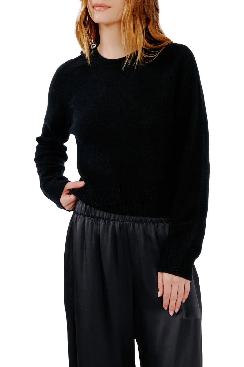 Jayne Layering Crewneck in Black