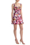 Chandra Short Dress in Watercolor Flourish