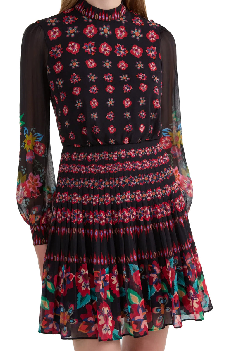 Isa Short Dress in Cordia Posey