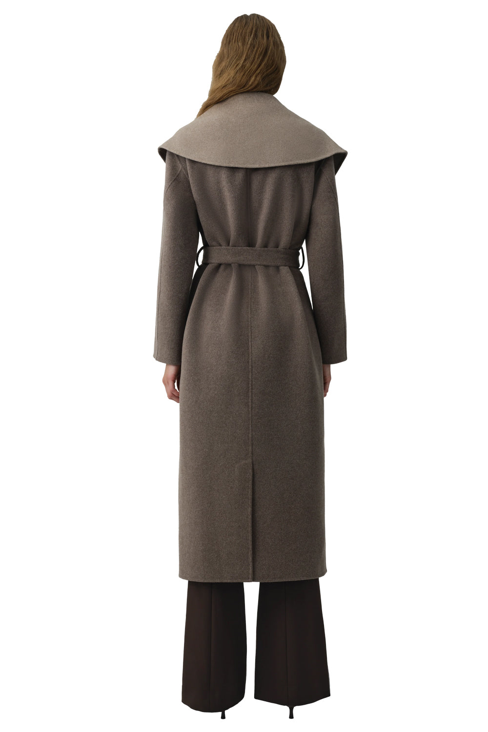 Allura Reversible Belted Coat in Mushroom Multi