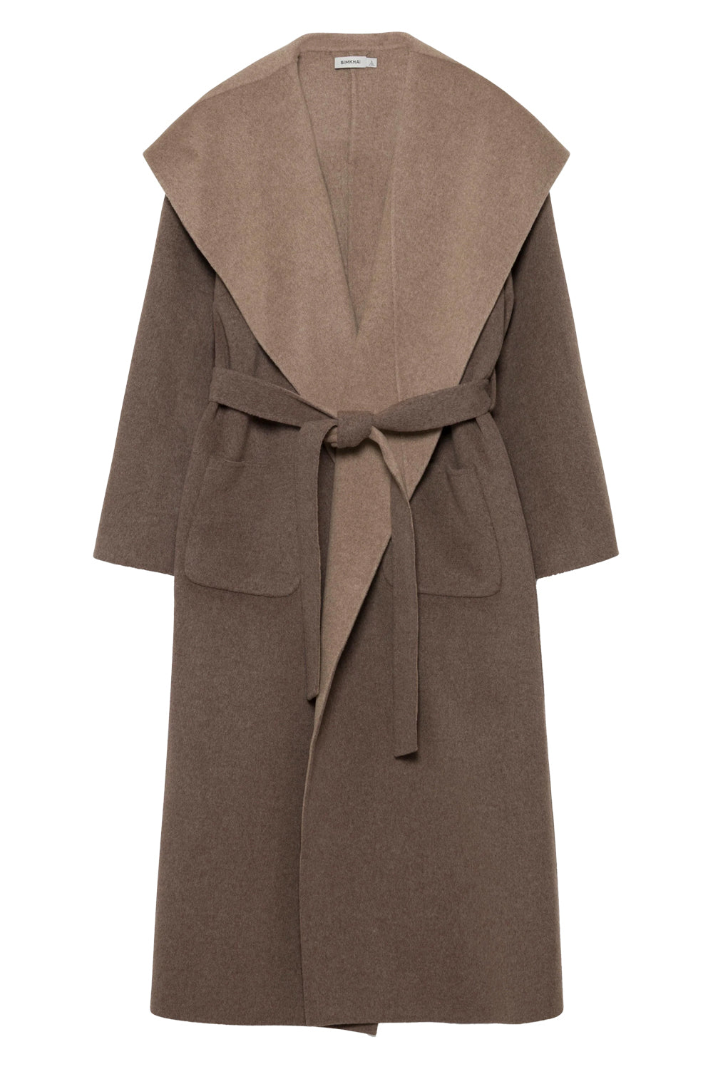 Allura Reversible Belted Coat in Mushroom Multi