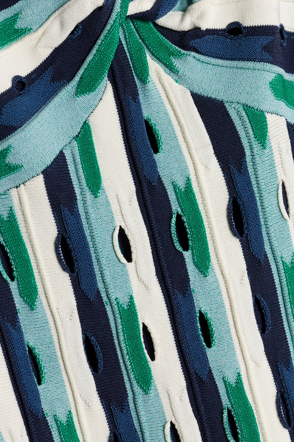 Christina Knit Midi Dress in Kelly Green Multi