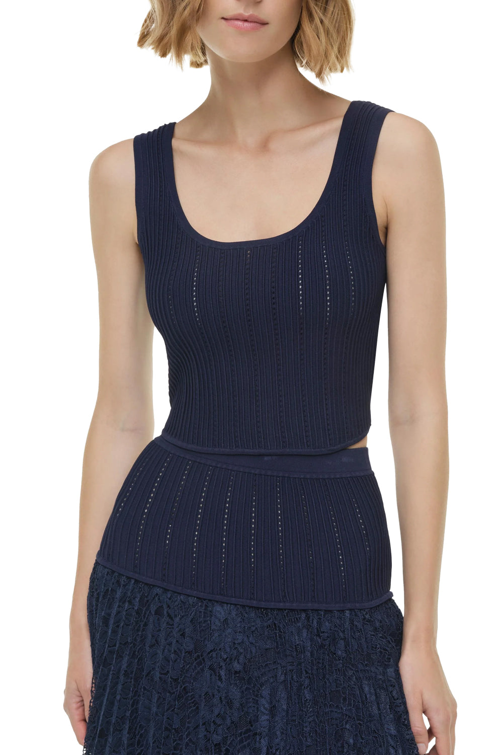 Rylan Knit Tank Top in Midnight