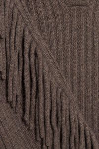 Natalia Collared Sweater in Mushroom Melange