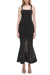 Vallarie Knit Midi Dress in Black