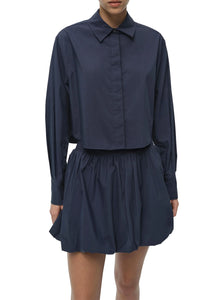 Pippa Bubble Mini Skirt in Midnight