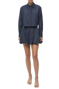 Pippa Bubble Mini Skirt in Midnight