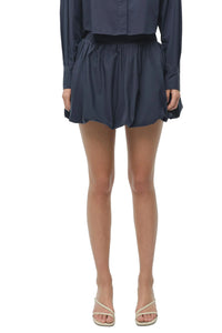 Pippa Bubble Mini Skirt in Midnight