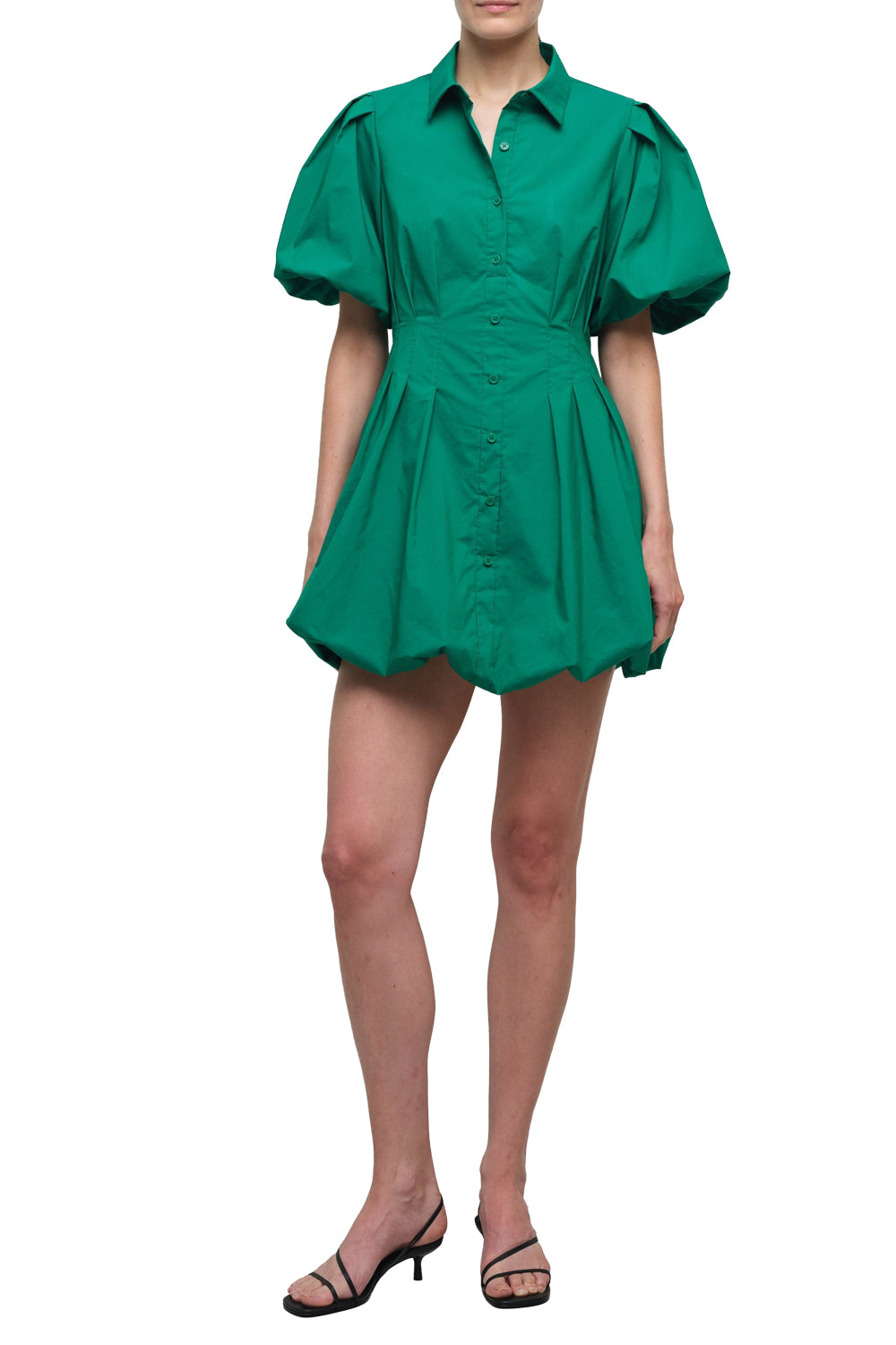 CLEO Balloon Pintucked MINI Dress