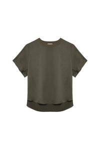 Addy Short Sleeve Knit Back T-Shirt in Sea Turtle