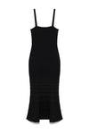 Vallarie Knit Midi Dress in Black