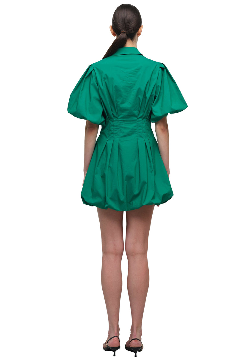 CLEO Balloon Pintucked MINI Dress
