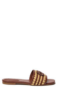 Delphi Rope Woven Flat Sandal in Sequoia Multi