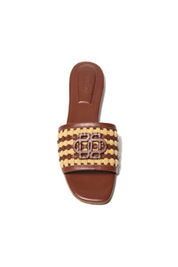 Delphi Rope Woven Flat Sandal in Sequoia Multi