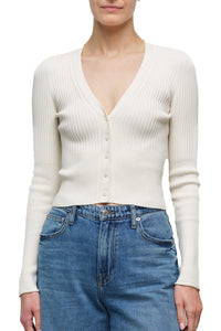 Ailany Shrunken Cardigan in Ivory