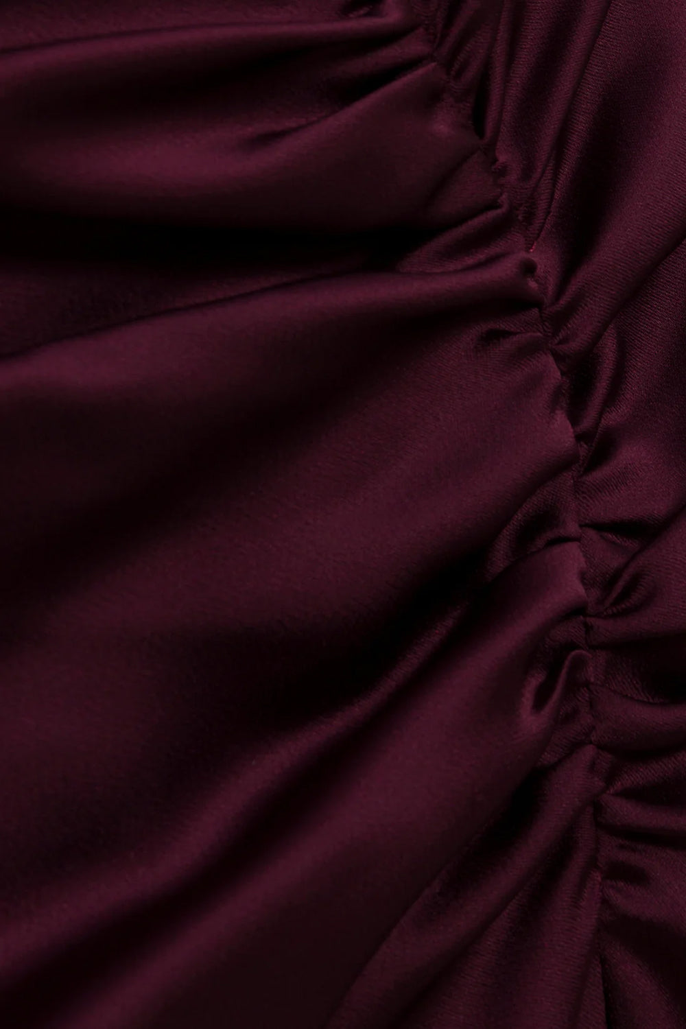 Joanna Off Shoulder Satin Midi Dress in Fig