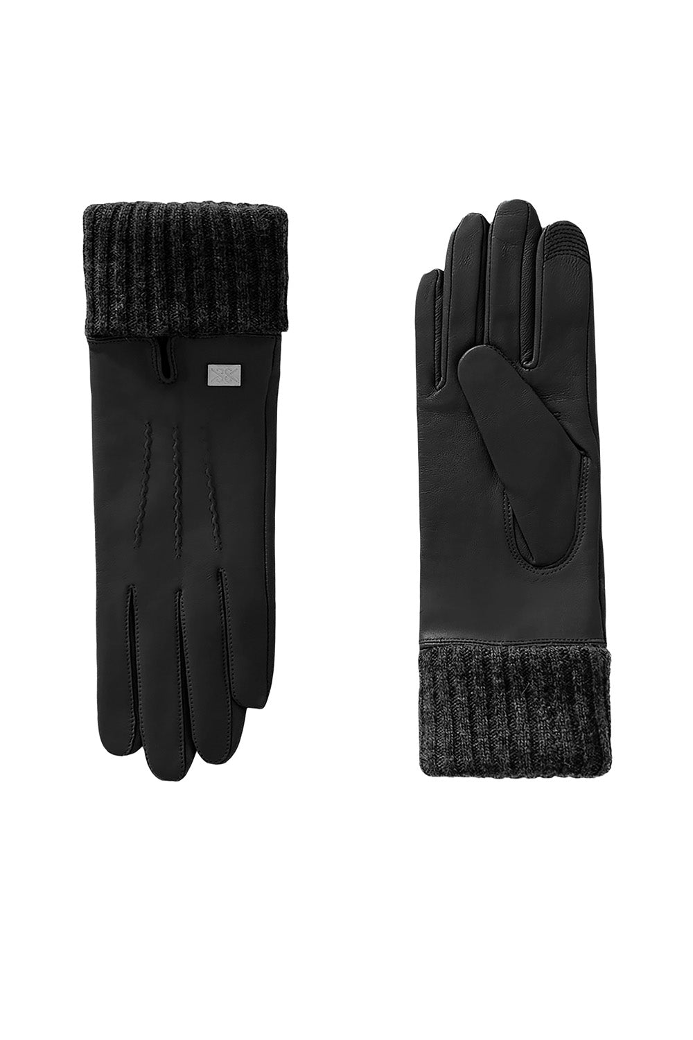 Carmel Leather Gloves in Black