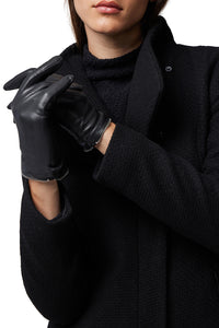 Demy Leather Gloves in Black