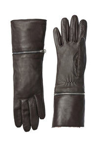 Demy Leather Gloves in Mushroom