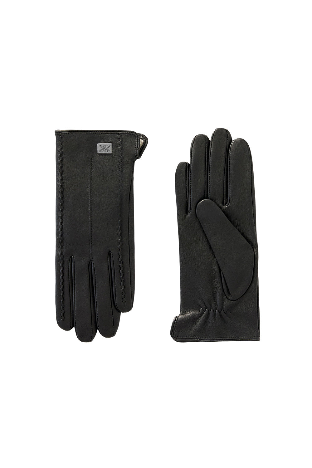 Dulce Leather Wristlet Glove in Black