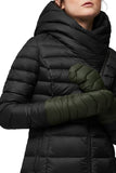 Julia Sustainable Quilted Puffer Mittens in Cedar