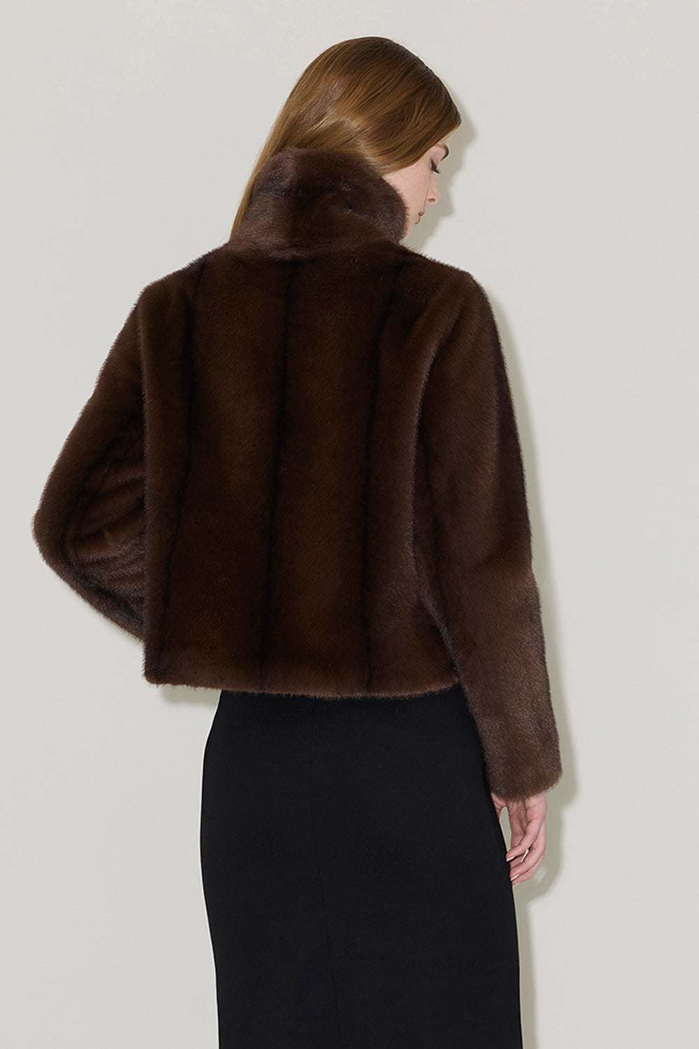 Kendell Faux Fur Jacket in Espresso