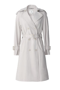 Becky-L Long Trench Coat in Light Oak