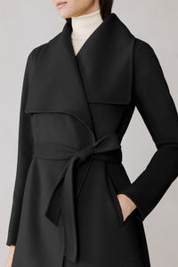 Britta Wool Coat in Black
