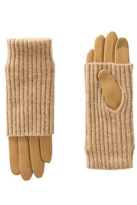 Carmel Leather Gloves in Teak