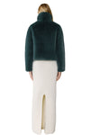 Kendell Faux Fur Jacket in Midnight Forest