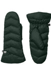 Julia Sustainable Quilted Puffer Mittens in Evergreen