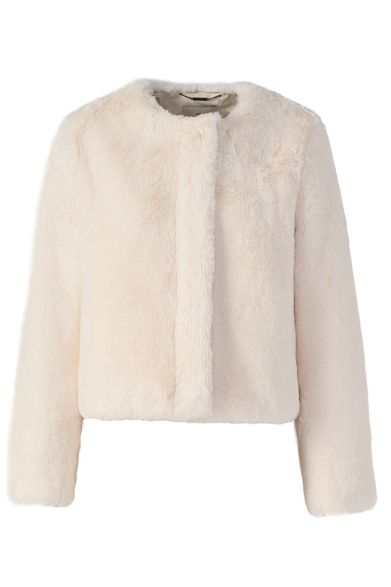 Kendell Faux Fur Jacket in Powder