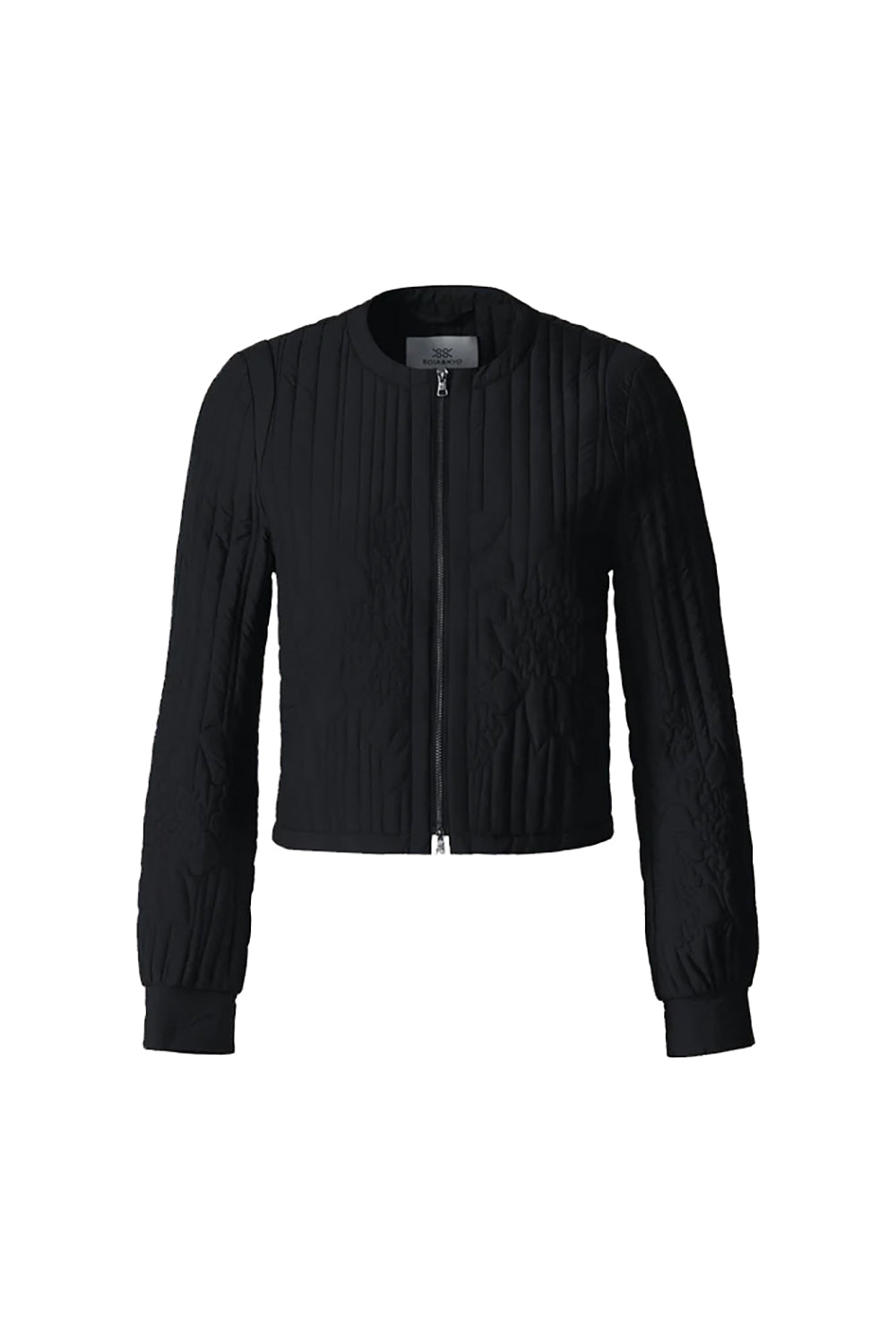 Reita Boxy Jacket in Insulated Soft Nylon Black