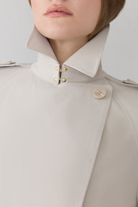 Becky-L Long Trench Coat in Light Oak